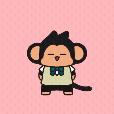 A Cartoon Monkey Says Ok With A Pink Circle Around Its Head GIF