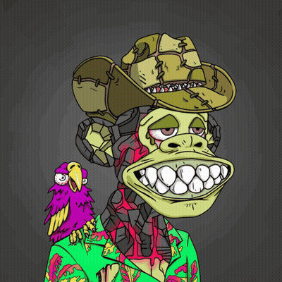 A Cartoon Monkey Wearing A Cowboy Hat With Yee Haw Written On The Bottom GIF