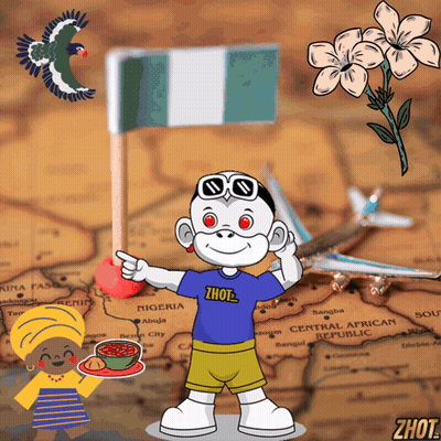 A Cartoon Monkey Wearing A Shirt That Says Zhot GIF