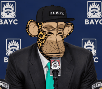 A Cartoon Monkey Wearing A Suit And Hat With The Words Job 'S Not Finished GIF