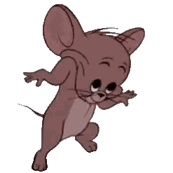 A Cartoon Mouse Named Jerry Is Standing On Its Hind Legs Sticker
