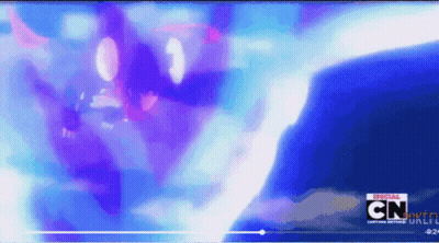 A Cartoon Network Show Is Being Played On A Screen GIF