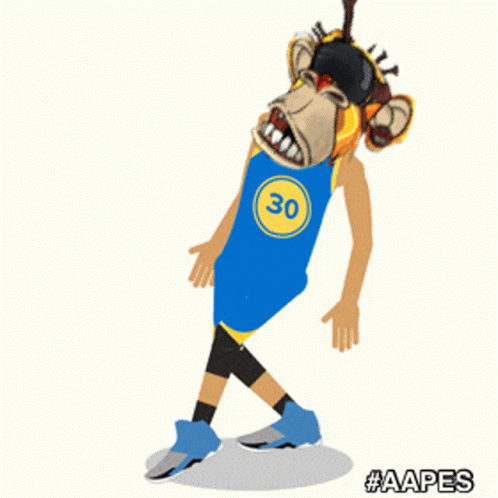 A Cartoon Of A Basketball Player With The Number 30 On His Shirt GIF