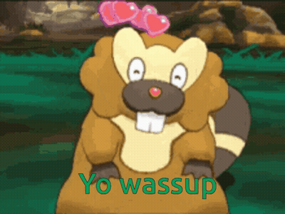 A Cartoon Of A Beaver With The Words Yo Wassup Written Below It GIF