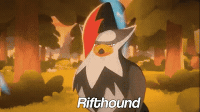 A Cartoon Of A Bird With The Word Rifthound On It GIF