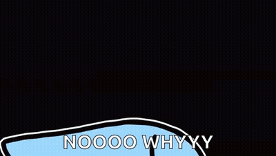 A Cartoon Of A Blue Axolotl With A Pink Tail And A Black Background . GIF
