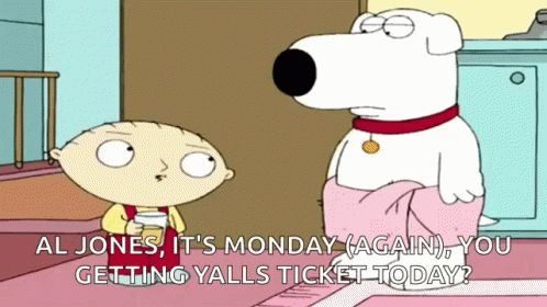 A Cartoon Of A Boy And A Dog Talking About Getting Yalls Ticket Today GIF