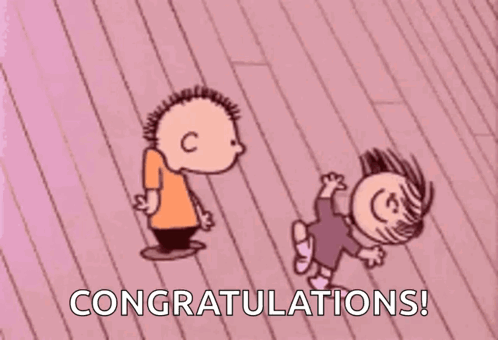 A Cartoon Of A Boy And A Girl Dancing On A Wooden Floor . GIF