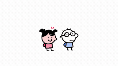 A Cartoon Of A Boy And A Girl With A Speech Bubble Saying You Need To Stop Making Bets Dude GIF