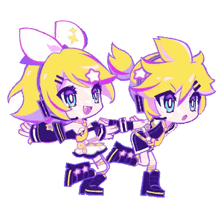 A Cartoon Of A Boy And A Girl With Headphones On Their Heads Sticker