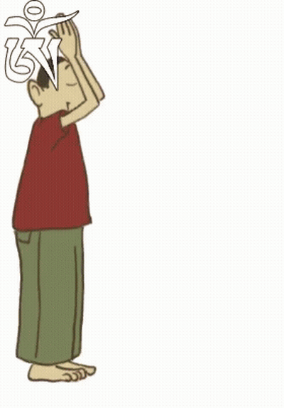 A Cartoon Of A Boy Covering His Face With His Hands GIF
