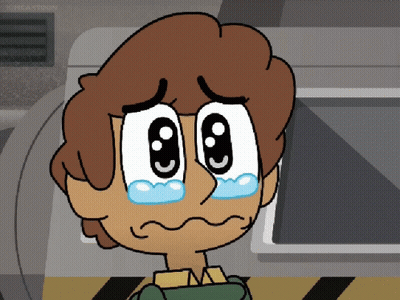 A Cartoon Of A Boy Crying With Kingcartoon Written On The Bottom GIF