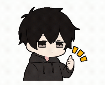 A Cartoon Of A Boy Giving A Thumbs Up Sign GIF