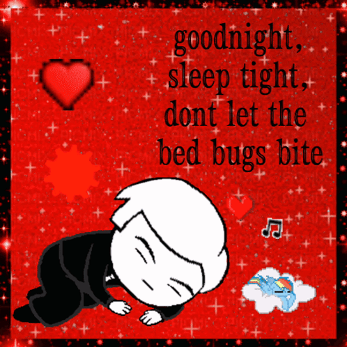 A Cartoon Of A Boy Laying Down With The Words Goodnight Sleep Tight GIF