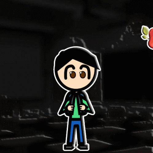 Boy Standing In Front Of Back To School Sign GIF