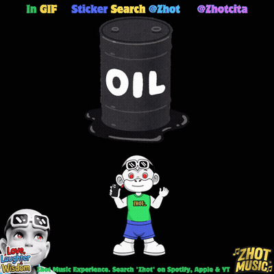 A Cartoon Of A Boy Standing In Front Of A Barrel Of Oil GIF