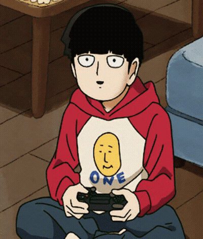 A Cartoon Of A Boy Wearing A Shirt That Says One On It GIF