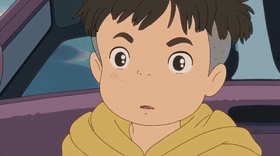 a cartoon of a boy with a yellow hoodie