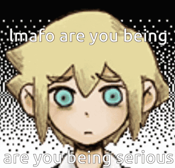 A Cartoon Of A Boy With Blonde Hair And Blue Eyes . GIF
