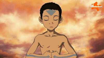 A Cartoon Of A Boy With His Eyes Closed And A Nickelodeon Logo In The Background GIF