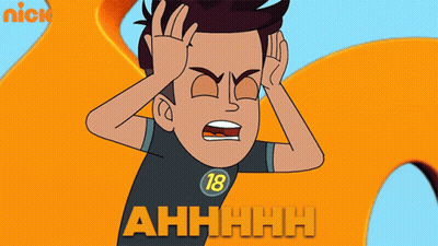 A Cartoon Of A Boy With The Number 18 On His Jersey GIF