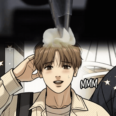 A Cartoon Of A Boy With The Word Mmmm On The Bottom GIF