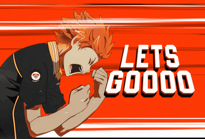 A Cartoon Of A Boy With The Words Let 'S Goooo On The Bottom GIF