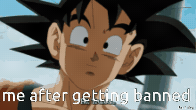 A Cartoon Of A Boy With The Words Me After Getting Banned GIF