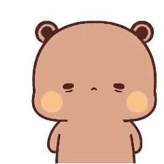 A Cartoon Of A Brown Bear With A Pink Nose And A Sss Coming Out Of It 'S Mouth . Sticker