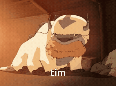 A Cartoon Of A Bull With The Word Tim On The Bottom Right GIF