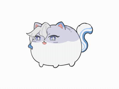A Cartoon Of A Cat Being Squeezed By Someone GIF