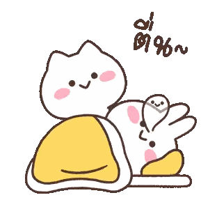 A Cartoon Of A Cat Holding A Ghost With Chinese Writing Sticker