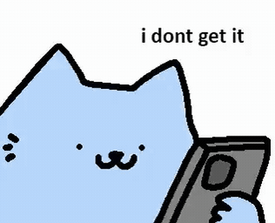 A Cartoon Of A Cat Holding A Remote Control And Saying `` I Dont Get It '' . GIF
