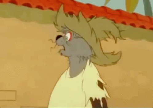 A Cartoon Of A Cat Saying Now He Tolls Me GIF
