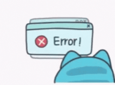 A Cartoon Of A Cat Sitting At A Table Next To A Computer Monitor . GIF