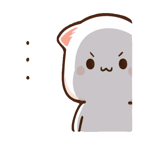 A Cartoon Of A Cat With An Angry Look On His Face Sticker