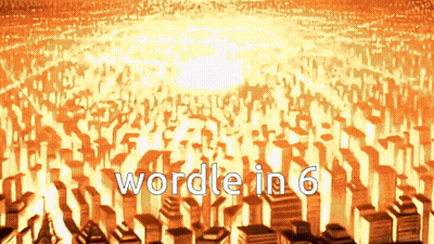 A Cartoon Of A City With The Words Wordle In 6 GIF