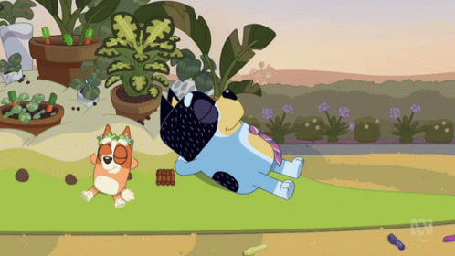 A Cartoon Of A Dog And A Cat With The Letters Abc On The Bottom Left GIF