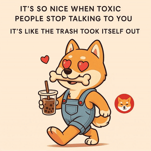 A Cartoon Of A Dog Holding A Drink With A Bone In Its Mouth GIF