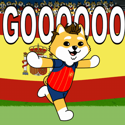 A Cartoon Of A Dog Wearing A Jersey That Says ' Gooooo ' GIF