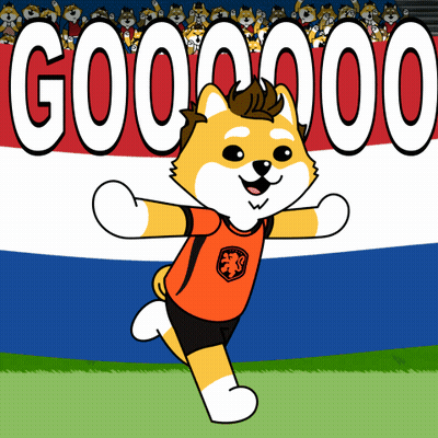 A Cartoon Of A Dog Wearing A Jersey That Says ' Gooooo ' On It GIF