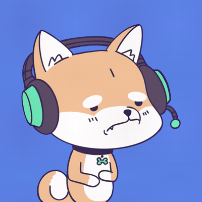 A Cartoon Of A Dog Wearing Headphones And A Green Microphone GIF