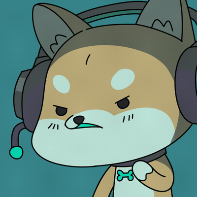 A Cartoon Of A Dog Wearing Headphones And A Microphone GIF