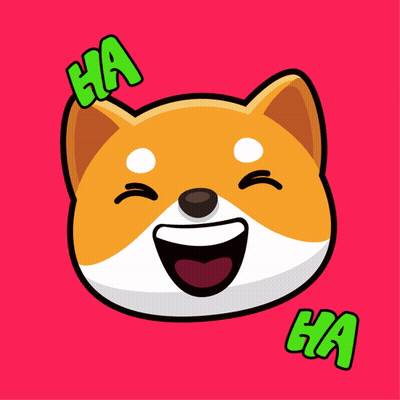 A Cartoon Of A Dog With Tears Coming Out Of Its Eyes And The Words Ha Above It GIF