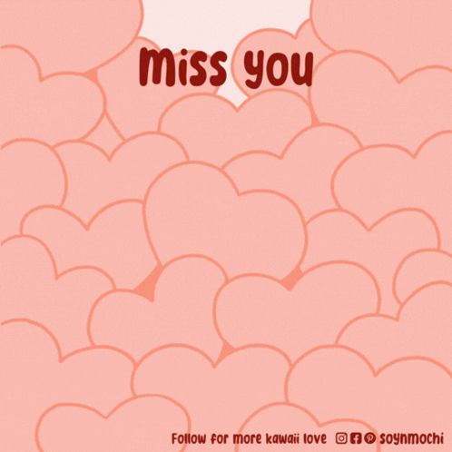 A Cartoon Of A Dog With The Words Miss You Written On It GIF