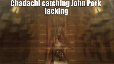A Cartoon Of A Dragon Catching A Piece Of Meat With The Caption Chadachi Catching John Pork Lacking . GIF