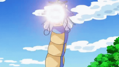 A Cartoon Of A Dragon With A Light Coming Out Of It 'S Mouth GIF