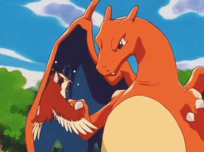 A Cartoon Of A Dragon With Its Mouth Open And Its Wings Outstretched . GIF