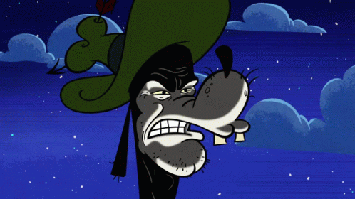 A Cartoon Of A Duck Wearing A Top Hat With A Blue Sky In The Background GIF