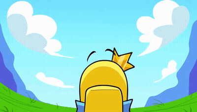 A Cartoon Of A Duck With A Crown And The Words It 'S Good To Be Alive Below It GIF
